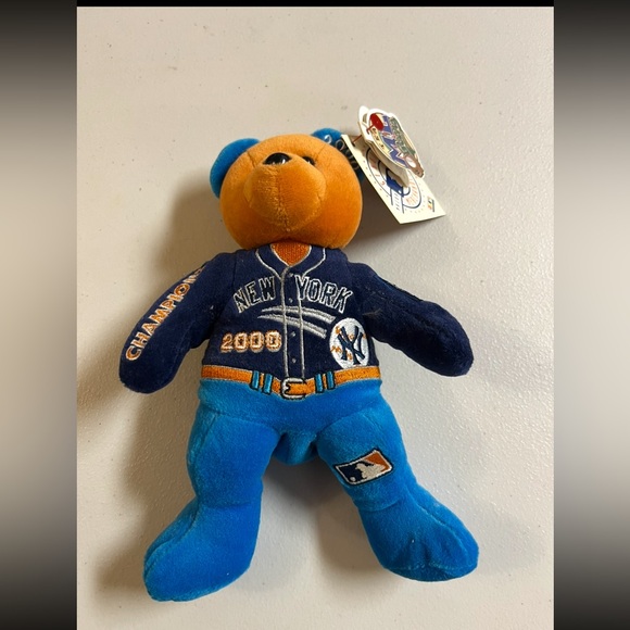Genuine Merchandise TY New York Yankees Bear Plush 2000 beanie baby - Picture 1 of 10